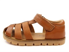 Bisgaard sandal cognac with velcro